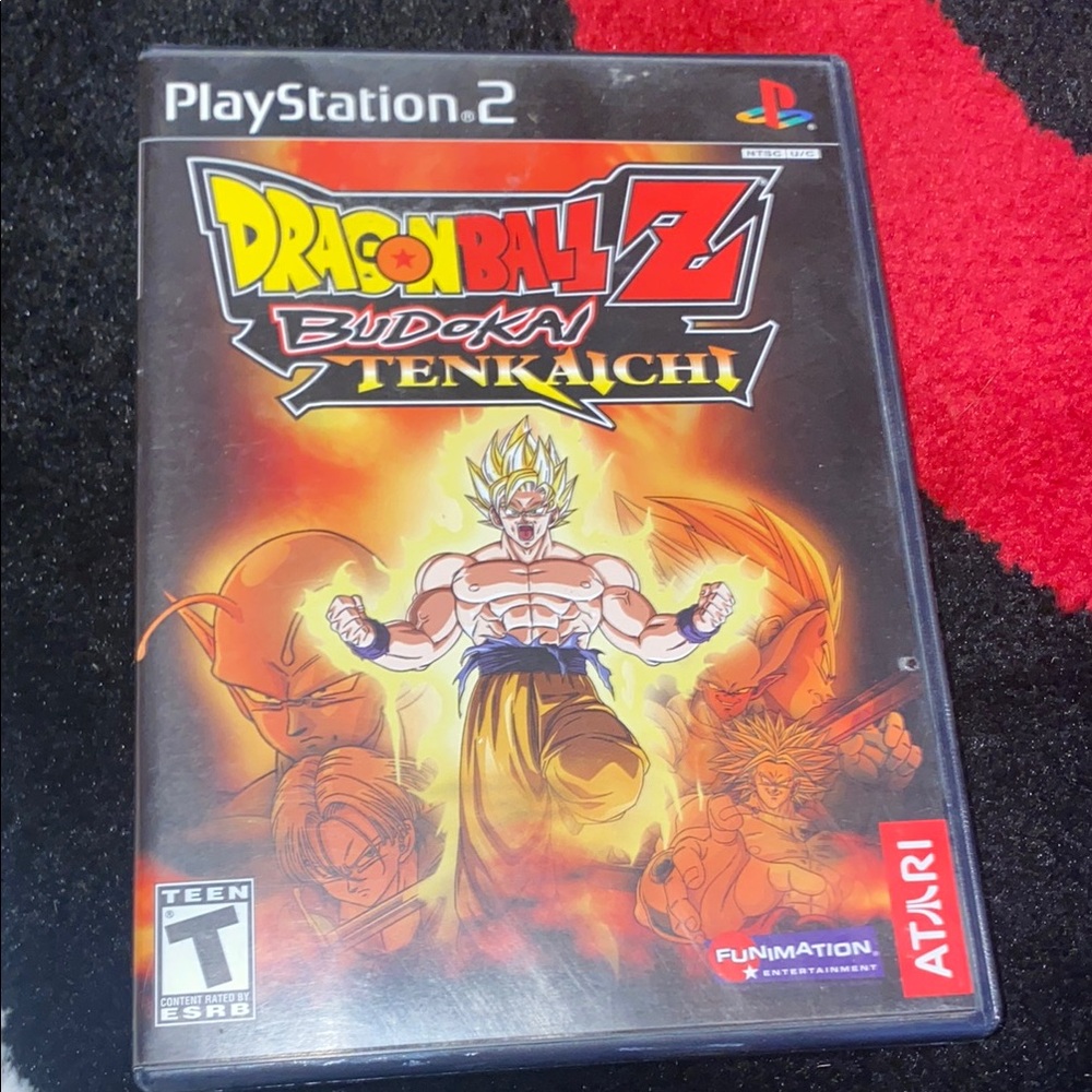 Black PlayStation 2 Video Game Dragon Ball Z Budokai Tenkaichi‎